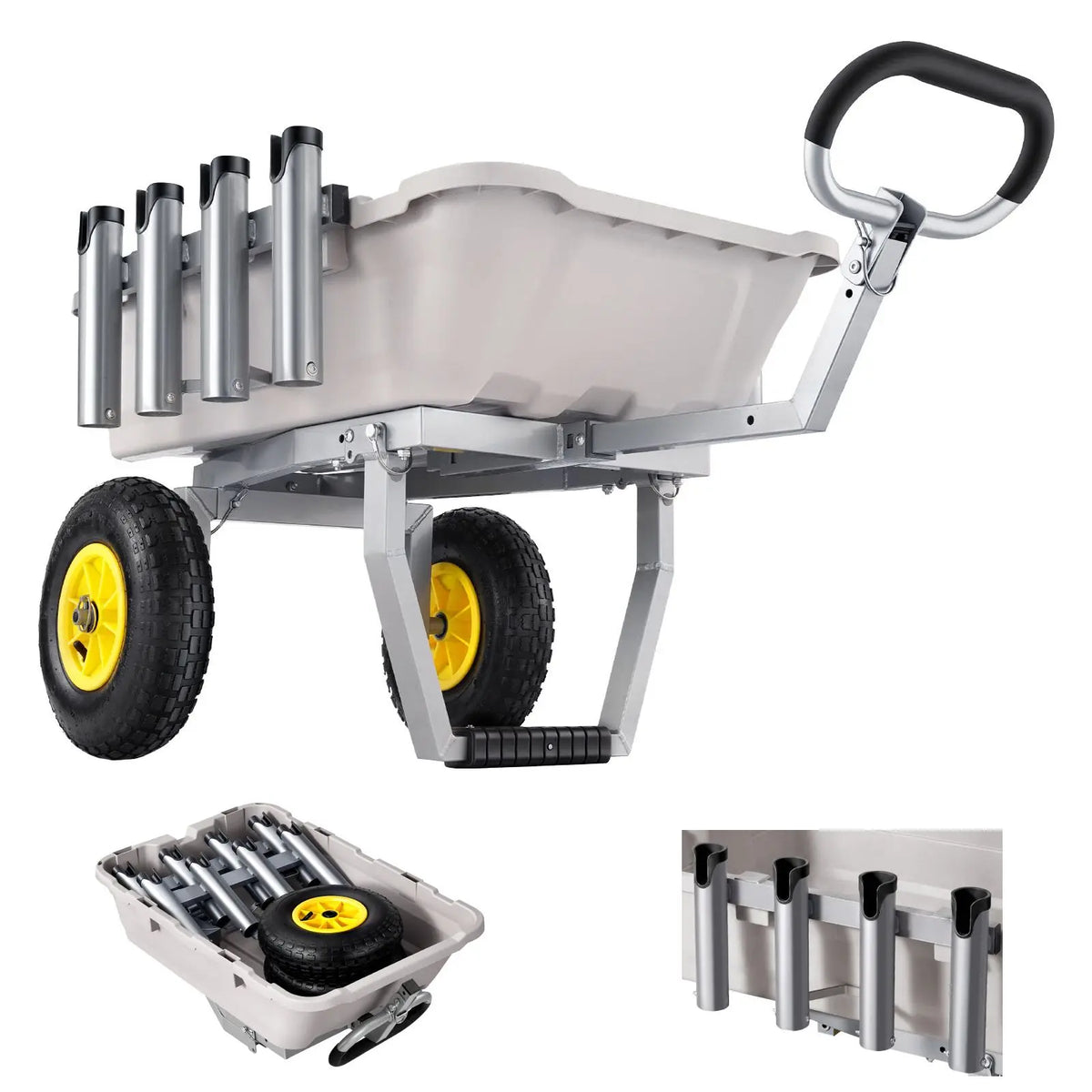All Terrain Aluminum Fishing Cart For Rugged Outdoor Adventures