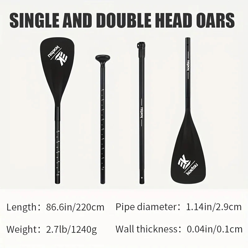 KOETSU Aluminum Alloy Dual Blade Paddle For Kayaking And Fishing