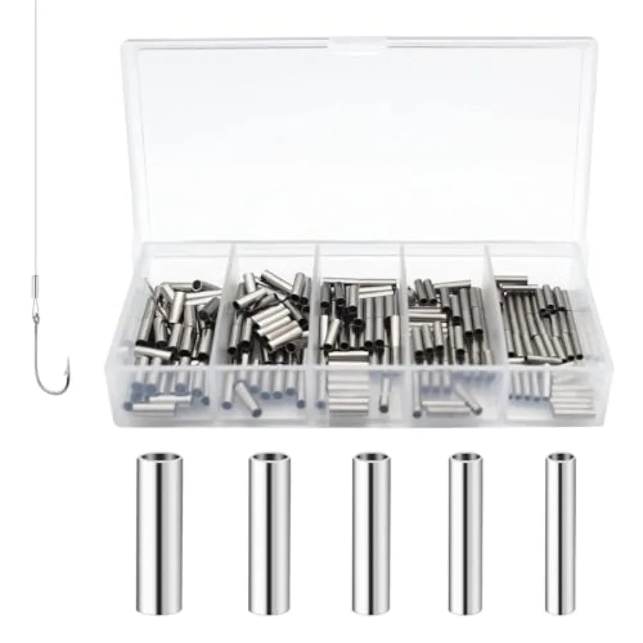 Stainless Steel Single Tubular Cable Crimp End Sleeves Kit