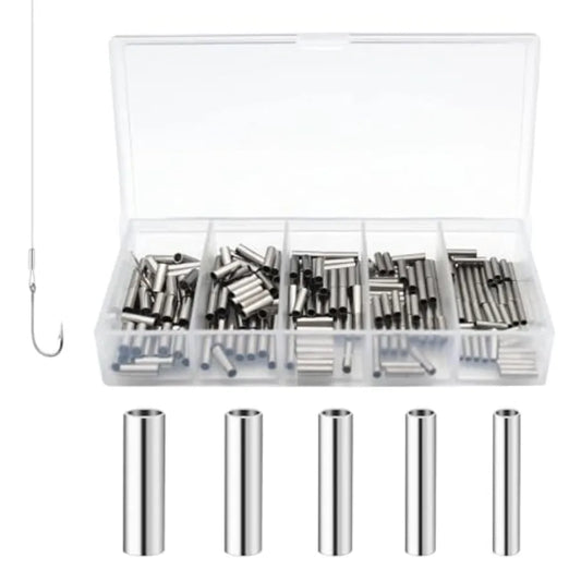 Stainless Steel Single Tubular Cable Crimp End Sleeves Kit