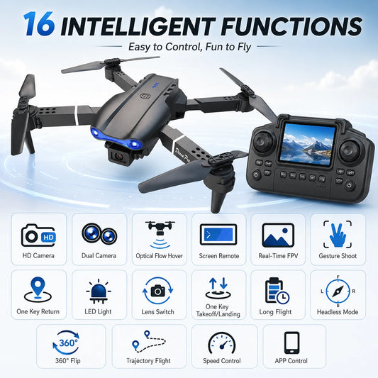 Znlyrion Foldable 4K Dual Camera RC Drone With Altitude Hold