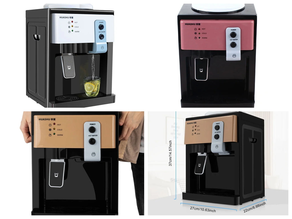Versatile Electric Hot & Cold Water Cooler Dispenser with Dual Voltage Support (110V American / 220V European) for Home & Office