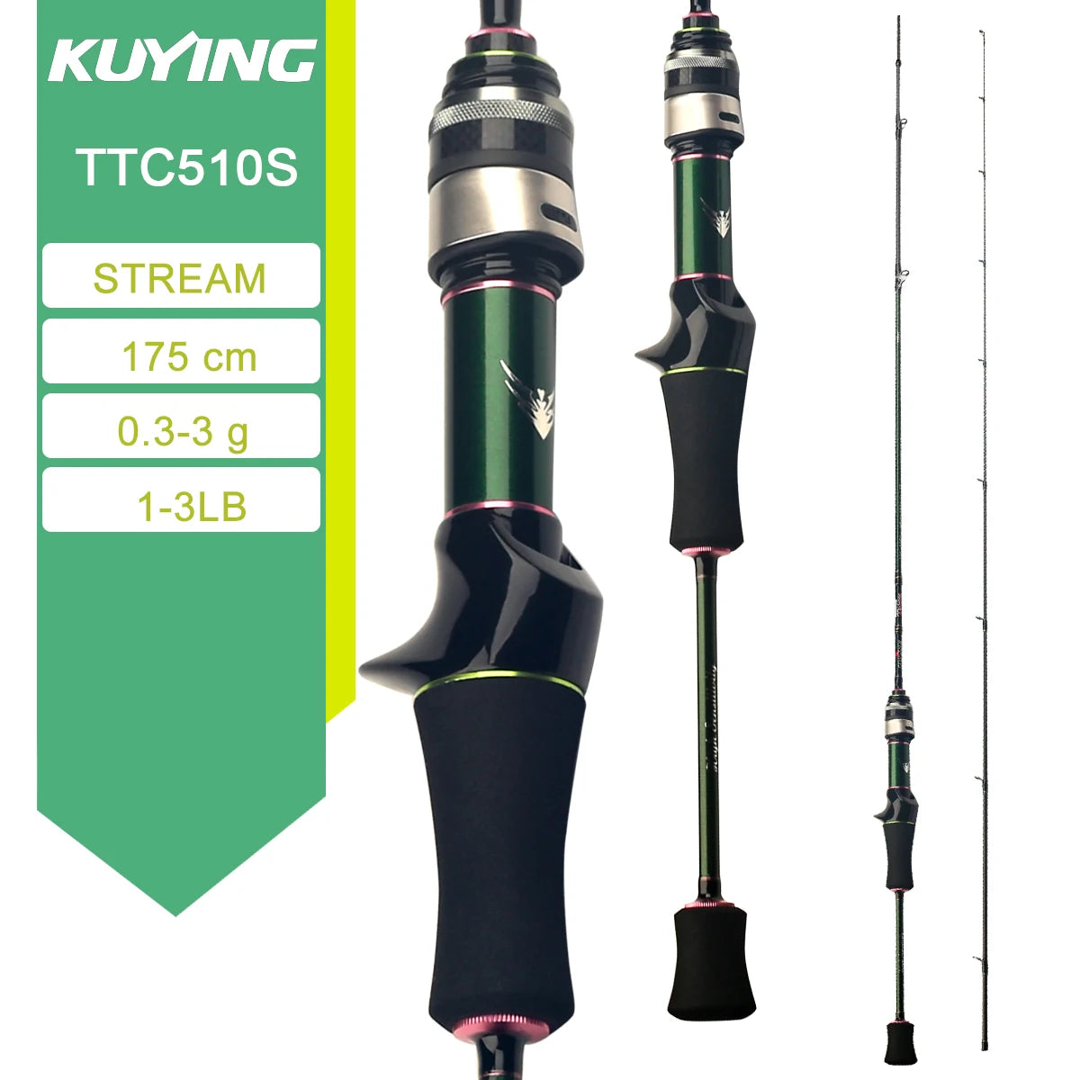 Kuying Teton Carbon Spinning Casting Lure Fishing Rod