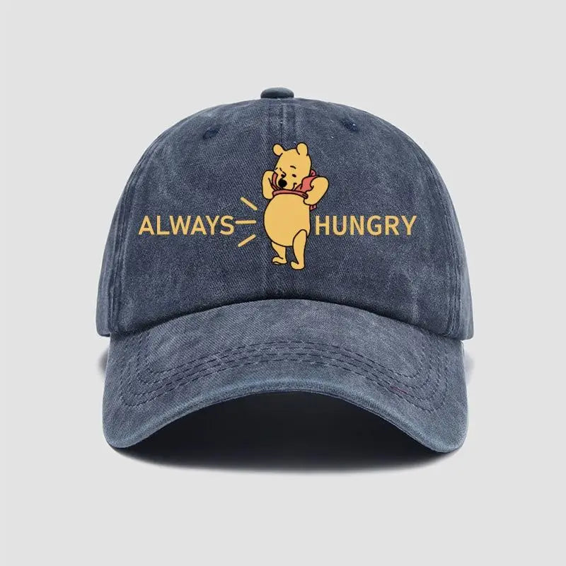 Winnie the Pooh Cartoon Animation Creative Hat Cute Simple Casual Sun Hat Outdoor Sun Protection Men's and Women's Peaked Hat