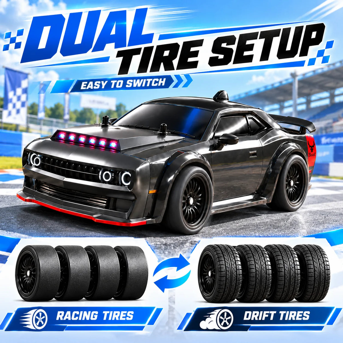 ZNLYRION SG216MAX Brushless 4WD RC Drift Racing Car