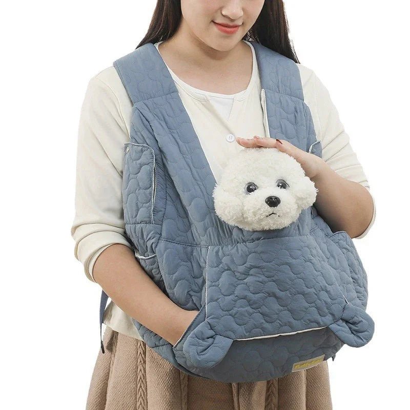 XLeiPet Embroidered Pet Backpack Carrier For Small Dogs