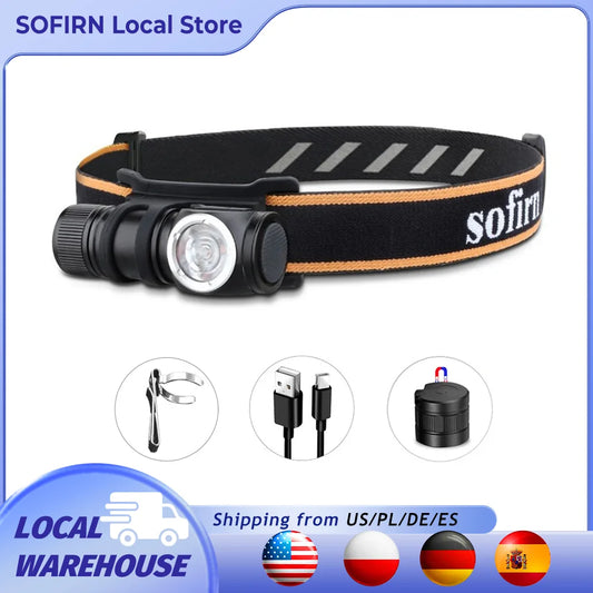 Sofirn HS10 USB C Rechargeable Mini Headlamp 1100 Lumens