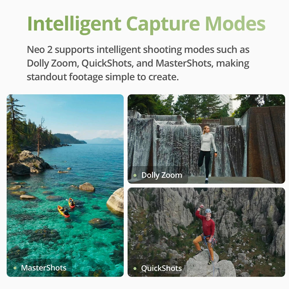 DJI Neo 2 Fly More Combo 4K Camera Drone Reliable Autonomous Tracking
