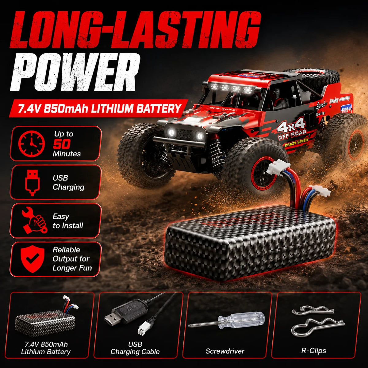 ZNLYRION Brushless 4WD Professional Wireless RC Car