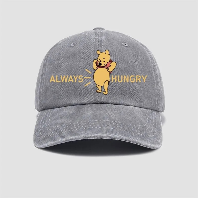 Winnie the Pooh Cartoon Animation Creative Hat Cute Simple Casual Sun Hat Outdoor Sun Protection Men's and Women's Peaked Hat