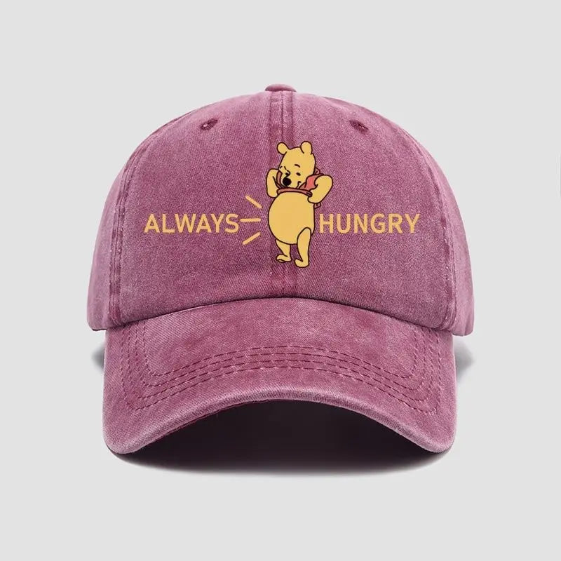 Winnie the Pooh Cartoon Animation Creative Hat Cute Simple Casual Sun Hat Outdoor Sun Protection Men's and Women's Peaked Hat