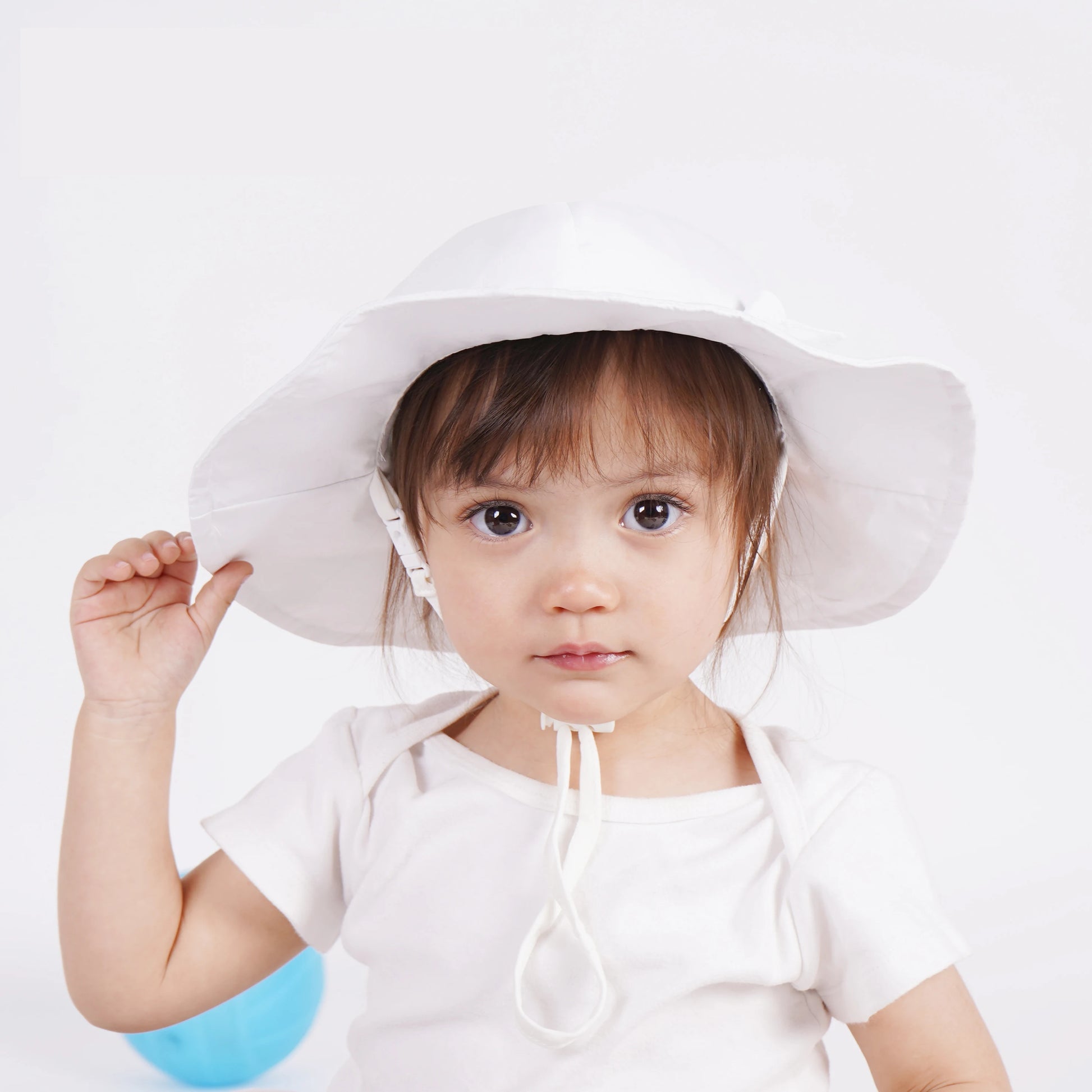 Bowknot Beach Sun Protection Hats Adjustable Bucket Hats for Toddler Kids Baby and Girls