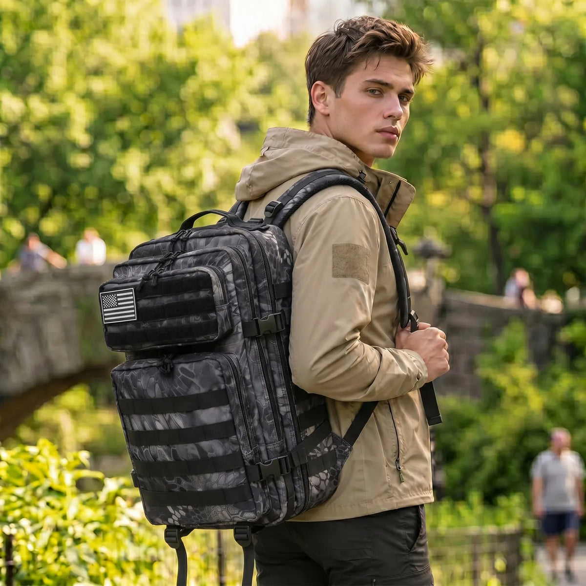 ReFire Gear Tactical Molle Fishing Tackle Backpack With Multi Pockets