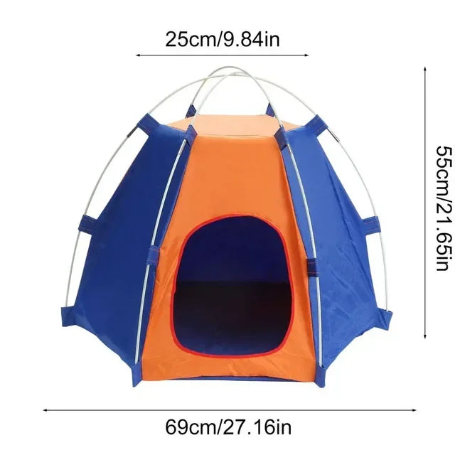 Pet Camping Tent Dog Tents Cat Kennel Puppy House Outdoor Sun Protection Breathable Foldable Tent Waterproof Tent Pet Supplies