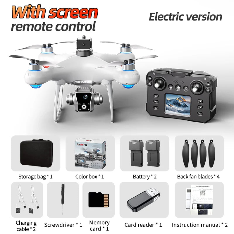 Ky102 Brushless Drone With 360 Obstacle Avoidance And Dual Camera