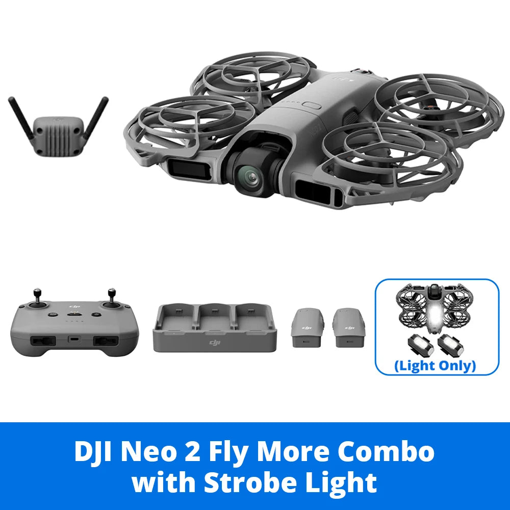 DJI Neo 2 Fly More Combo 4K Camera Drone Reliable Autonomous Tracking