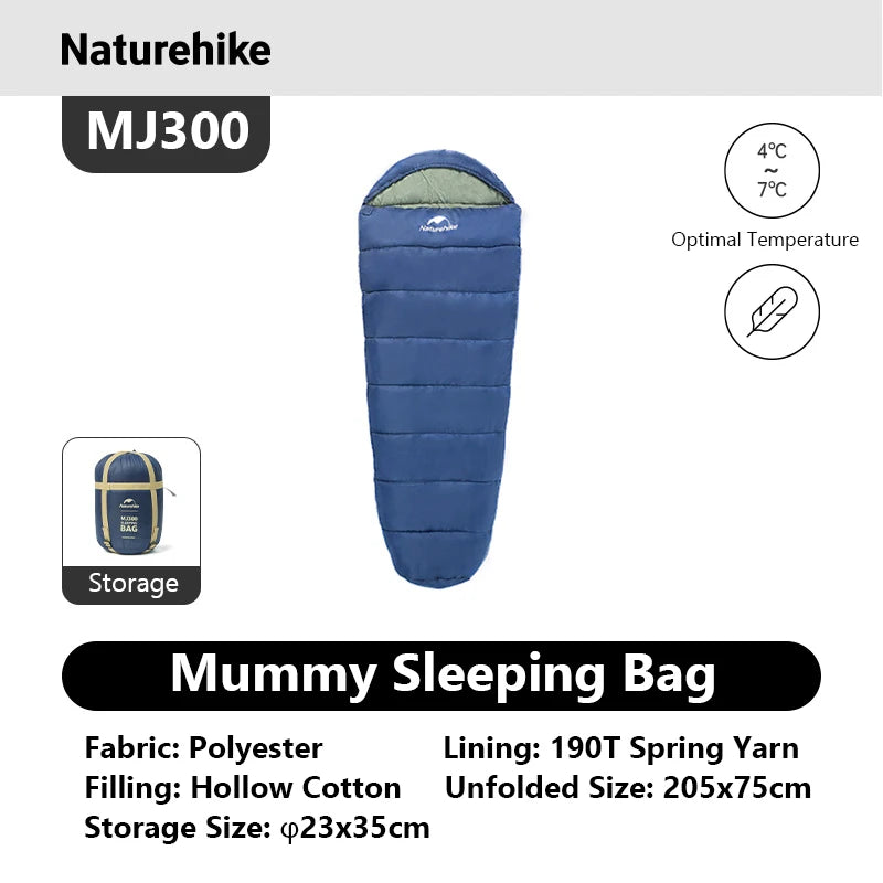 Naturehike Winter Camping Mummy Sleeping Bag For Adults