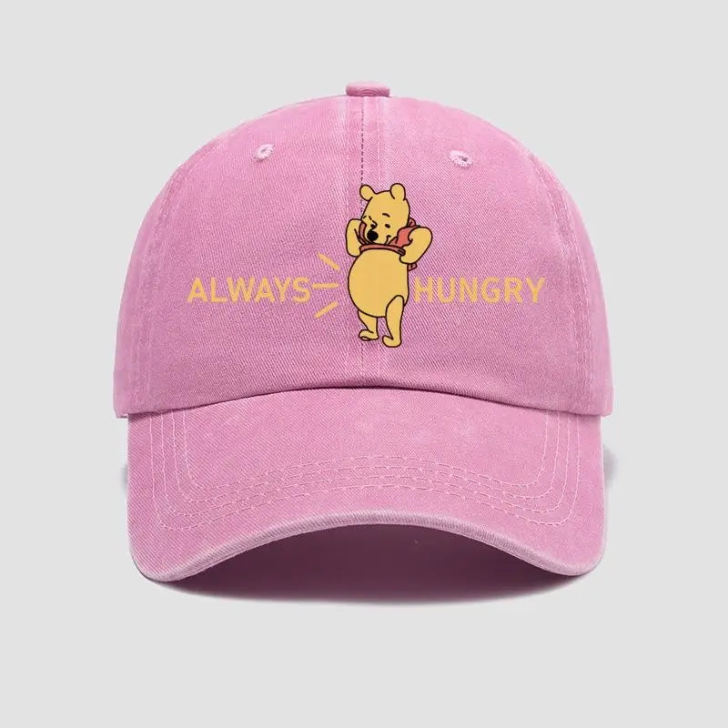 Winnie the Pooh Cartoon Animation Creative Hat Cute Simple Casual Sun Hat Outdoor Sun Protection Men's and Women's Peaked Hat