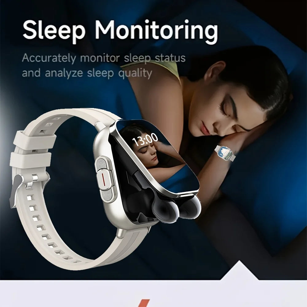 Erun Smart Watch With Bluetooth Earphone And Fitness Tracking