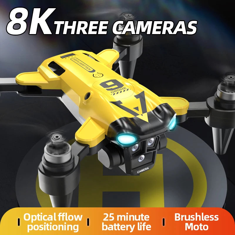 B9 Pro 4K Foldable RC Drone Dual Camera WiFi FPV Altitude Hold Optical Flow