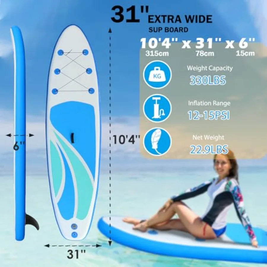Ultra Lightweight Inflatable Stand Up Paddle Board for Adults