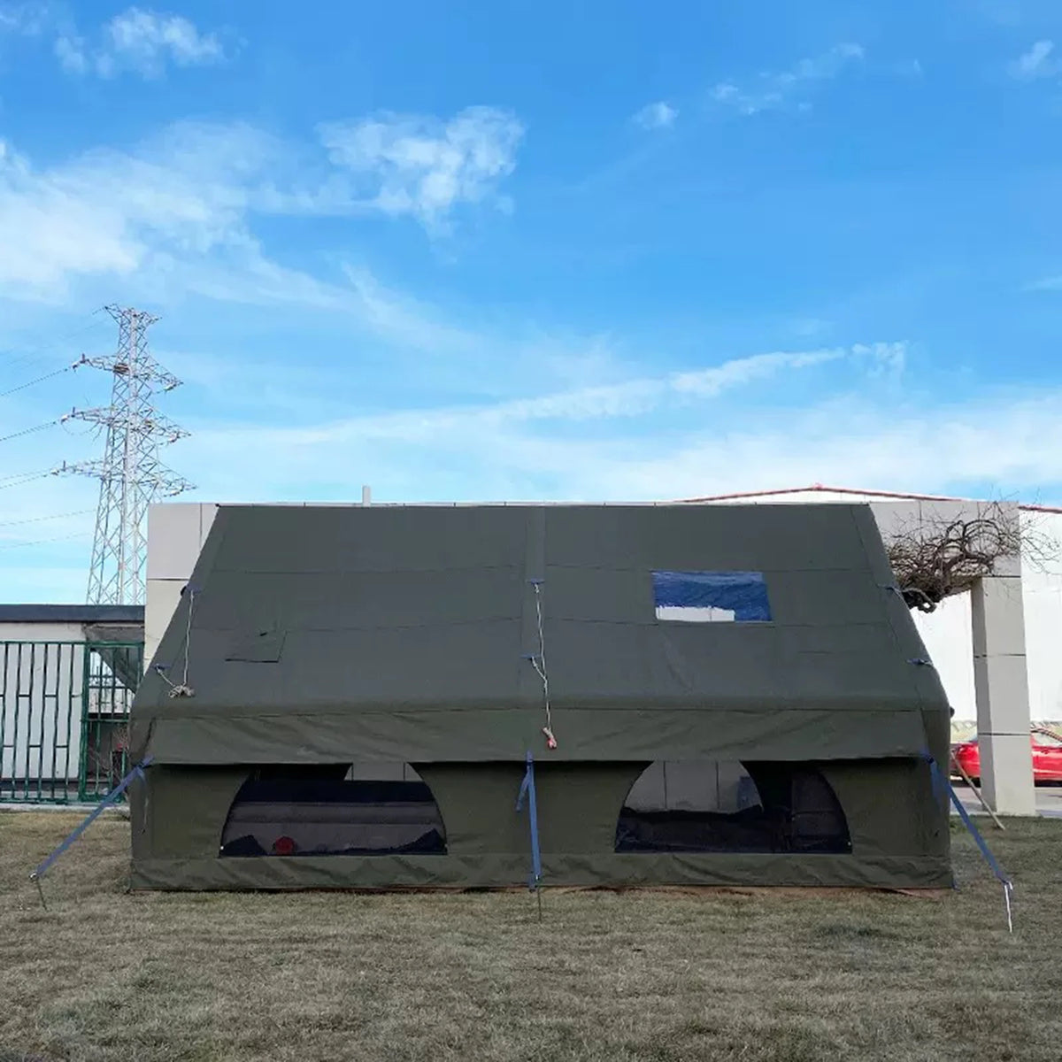 PAKICETUS Inflatable Camping Tent With Skylight And Integrated Air Pump