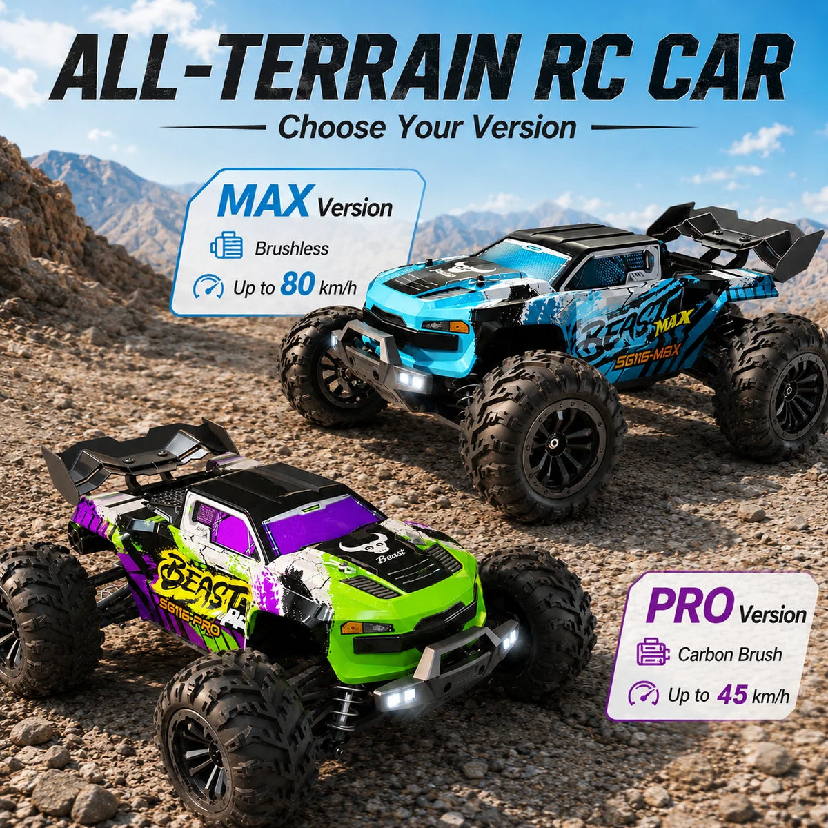 ZNLYRION Remote Control Buggy Four Wheel Drive Off Road