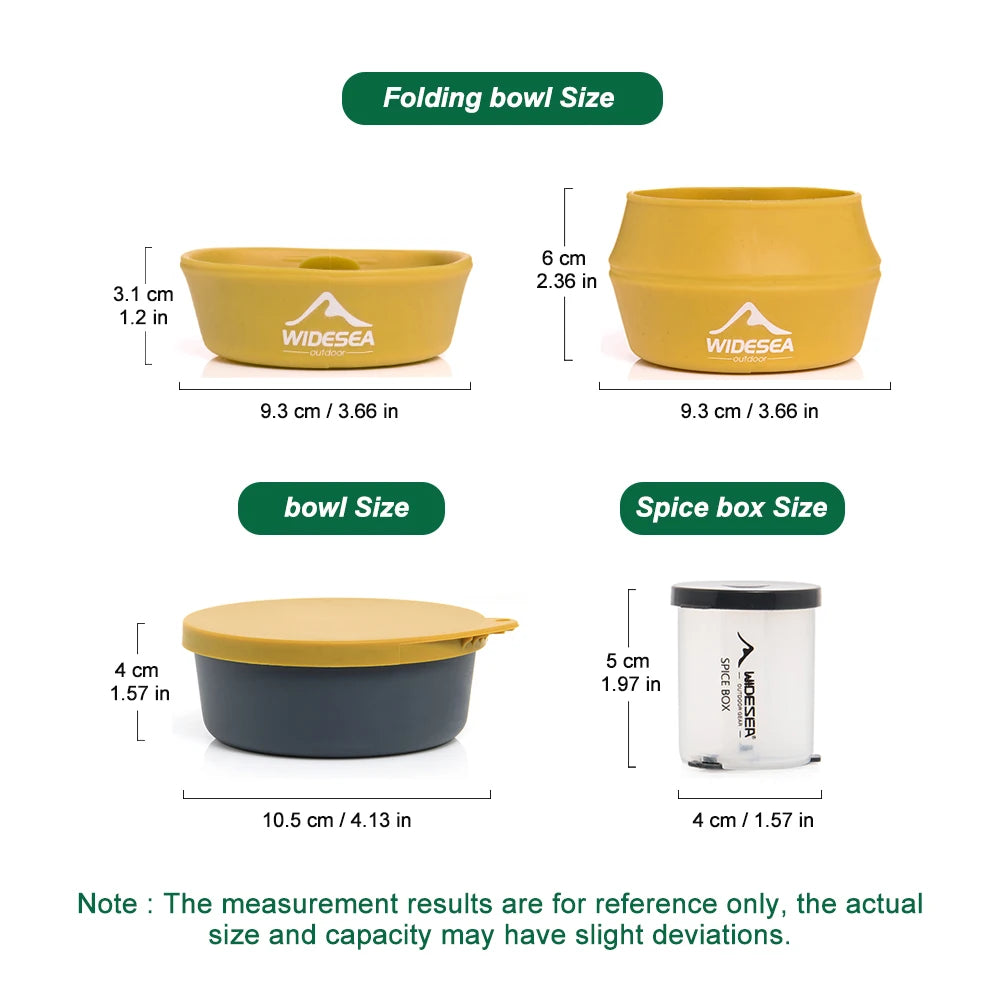 Widesea Portable Aluminum Camping Cookware Stove Set