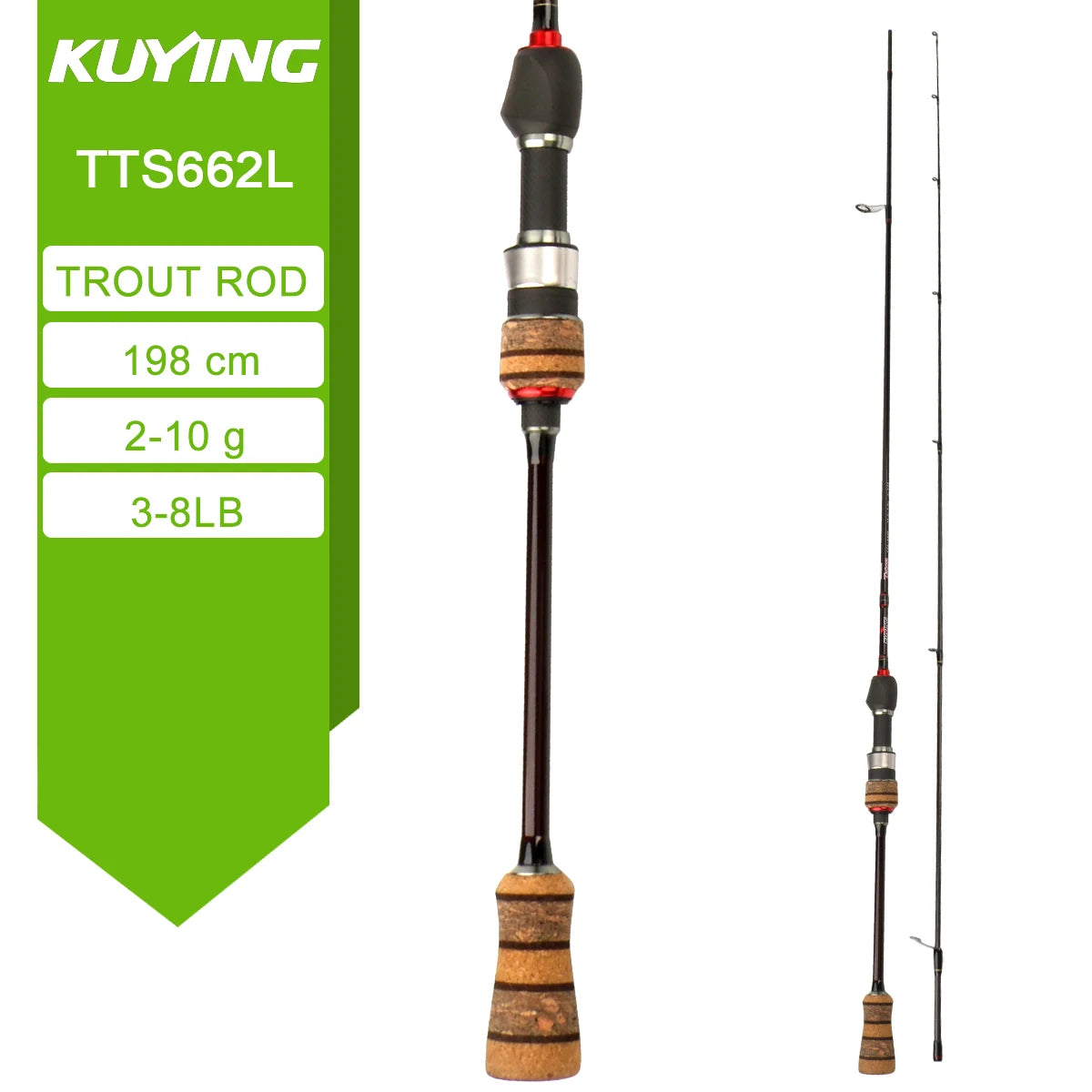 Kuying Teton Carbon Spinning Casting Lure Fishing Rod