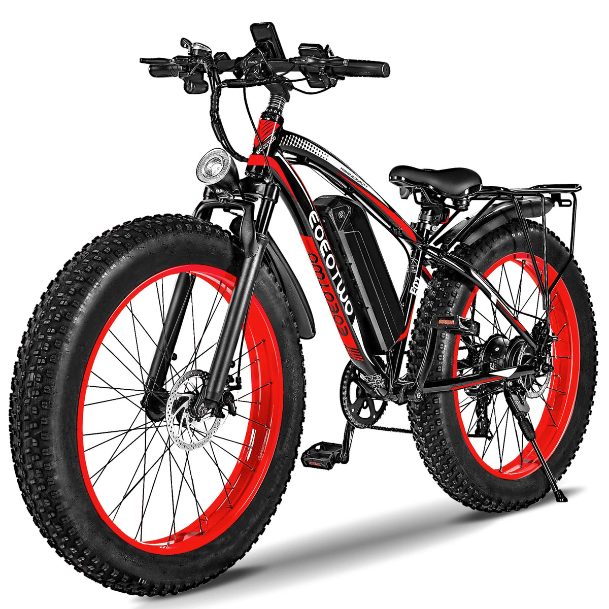 EOEOTWO 1000W Adult Fat Tire Electric Bike 48V Battery