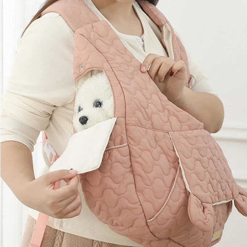 XLeiPet Embroidered Pet Backpack Carrier For Small Dogs