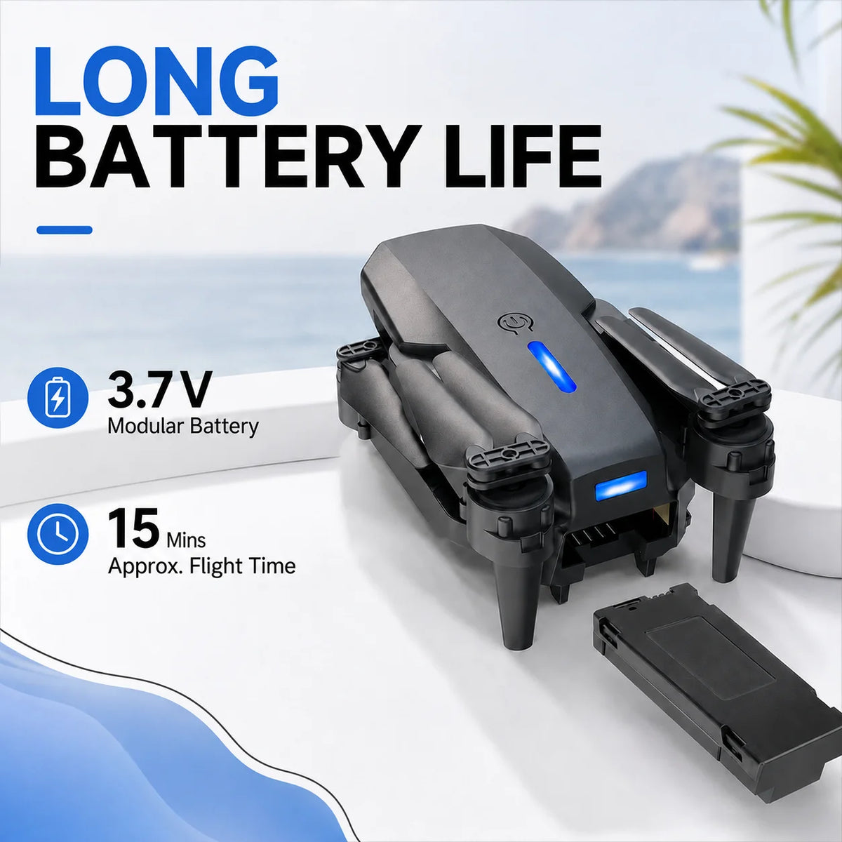 ZNLYRION E88 Pro 4K Dual Camera Foldable FPV Quadcopter Drone
