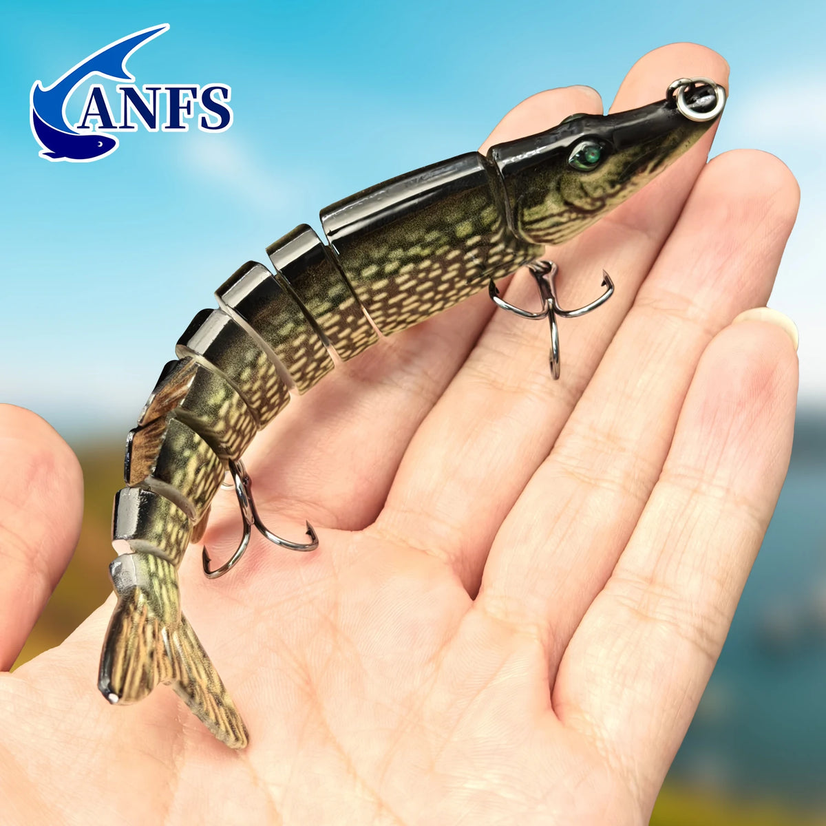 Anfs Jointed Swimbait Lure Slow Sinking Hard Bait Freshwater