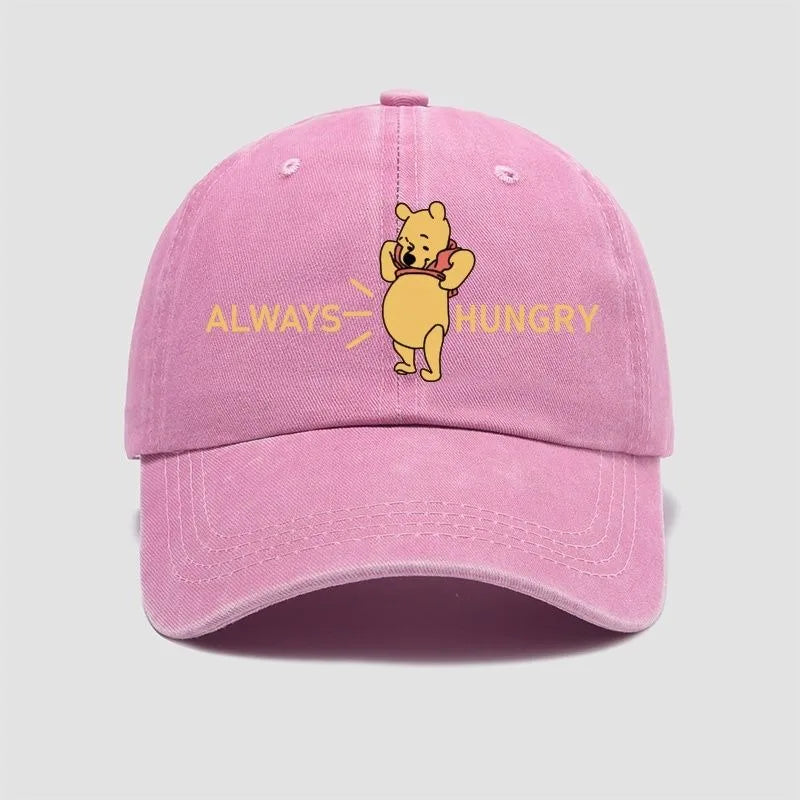 Winnie the Pooh Cartoon Animation Creative Hat Cute Simple Casual Sun Hat Outdoor Sun Protection Men's and Women's Peaked Hat
