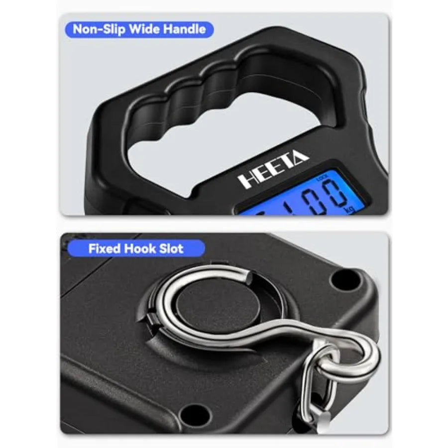 Digital Portable Fishing Weight Scale With Hook And Display