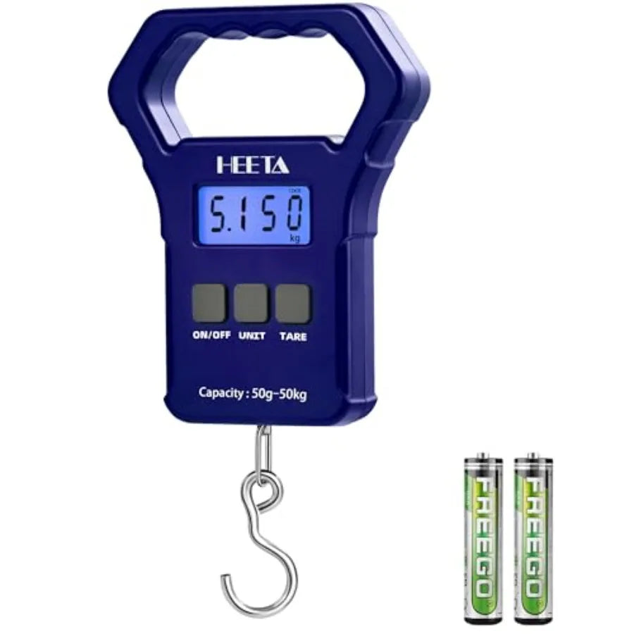 Digital Portable Fishing Weight Scale With Hook And Display